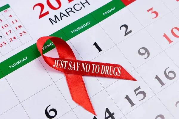 International day against drug addiction and drug trafficking. The first of March.