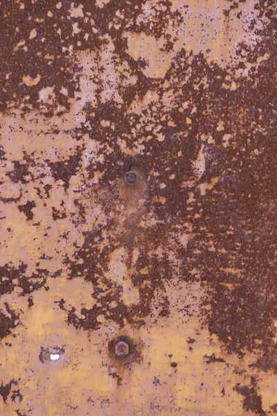 Old worn metal surface with paint. Rusty metal texture. Background. Metal. Wall. — Stock Photo, Image