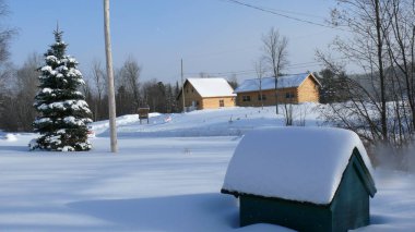 Quebec kar. Kanada, Kuzey Amerika.