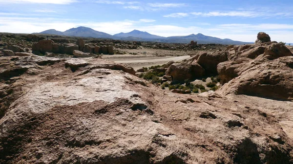 Siloli poušť v Altiplano. Bolívie, Jižní Amerika. — Stock fotografie