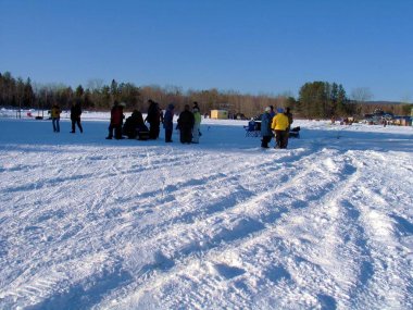 Quebec 'te balık. Kanada, Kuzey Amerika.