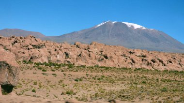 Siloli çölde Altiplano. Bolivya, Güney Amerika.