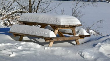 Quebec kar. Kanada, Kuzey Amerika.