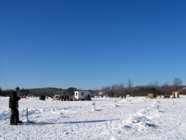 Quebec 'te balık. Kanada, Kuzey Amerika.