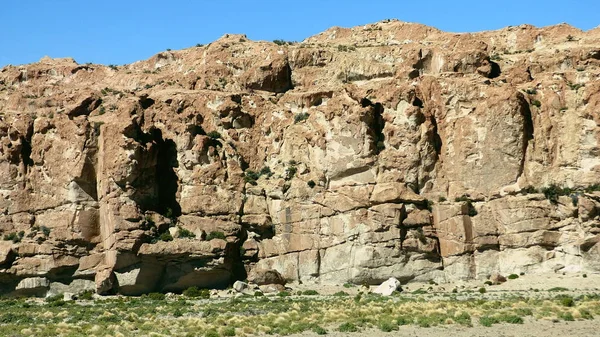 Kayalıklardan Altiplano. Bolivya, Güney Amerika.