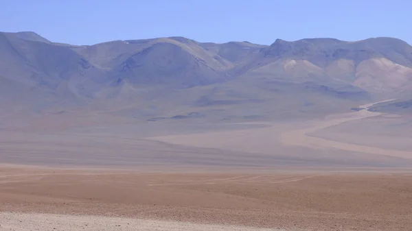 Montagne Vulcani Deserti Lagune Sull Altipiano Boliviano Alcune Pinks Flaminbos — Foto Stock