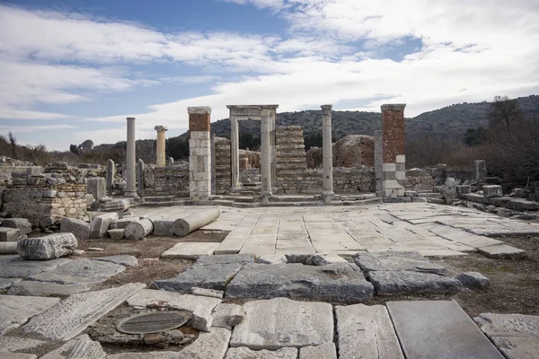 Unescos världsarv av antika staden Efesos, Selcuk, Tur — Stockfoto