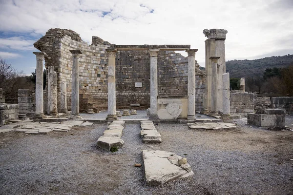 Patrimonio de la Unesco de la Antigua Ciudad de Éfeso, Selcuk, Tur — Foto de Stock