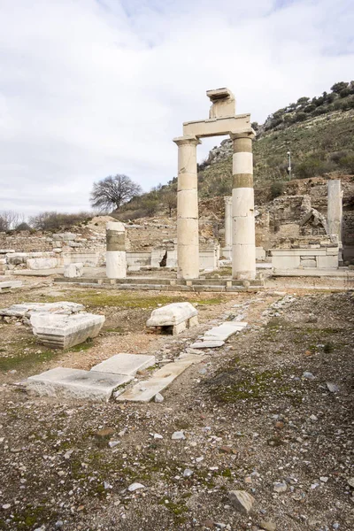 Patrimonio de la Unesco de la Antigua Ciudad de Éfeso, Selcuk, Tur — Foto de Stock
