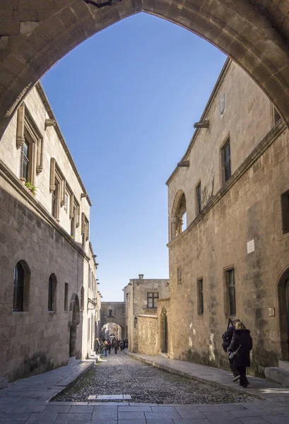 Palacio en el casco antiguo de Rodas —  Fotos de Stock