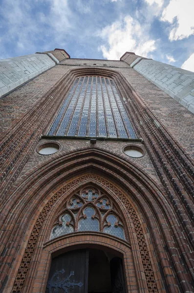 Věž kostela Panny Marie, Stralsund, Německo — Stock fotografie