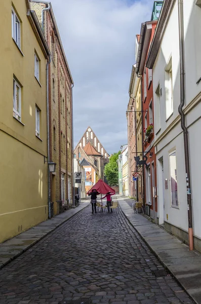 Street View a Stralsund, Germania — Foto Stock