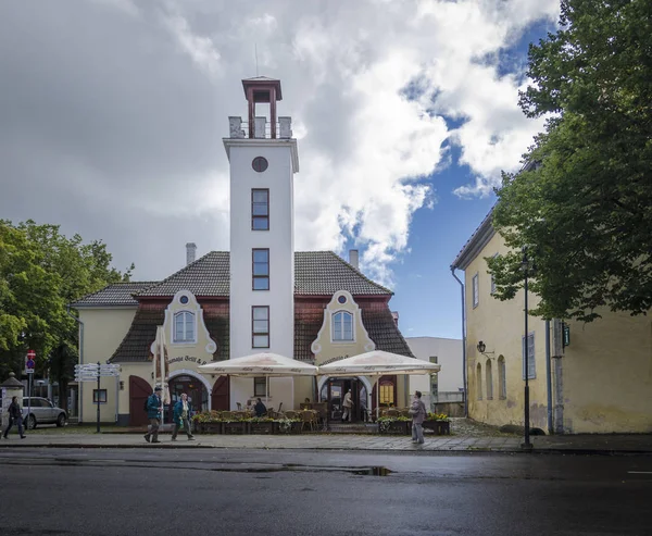Történelmi épületek, Kuressaare, Észtország — Stock Fotó