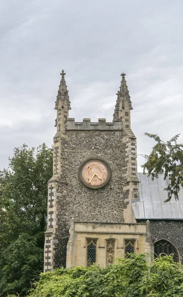 St Michael na žalobní důvod kostelní hodiny, Norwich — Stock fotografie