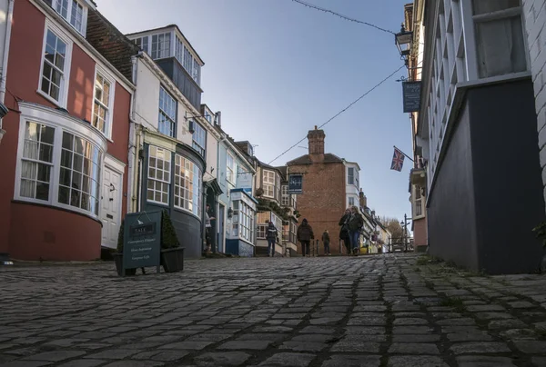 Quay Hill w Lymington, Wielka Brytania — Zdjęcie stockowe