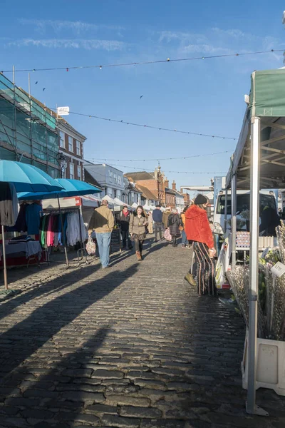 Forntida marknadsstad Faversham, Kent, Storbritannien — Stockfoto