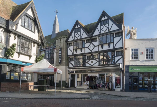 Cidade antiga do mercado de Faversham, Kent, Reino Unido — Fotografia de Stock