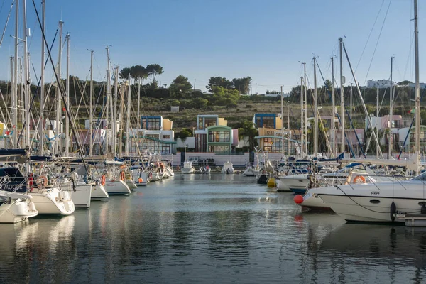 Barcos Marina Albufeira Algarve Portugal — Fotografia de Stock