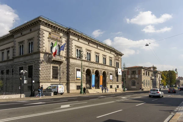 Budynek Banku Włoch Mieście Bergamo Włochy — Zdjęcie stockowe
