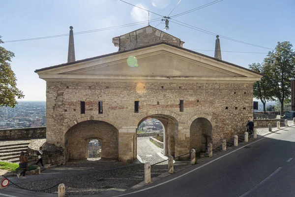 Porta San Giacomo Gate Old City Bergamo Italy Europe — Stock fotografie