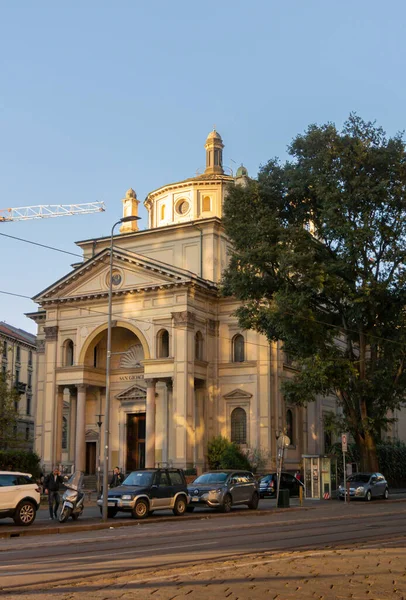 Antica Chiesa Nella Città Milano — Foto Stock