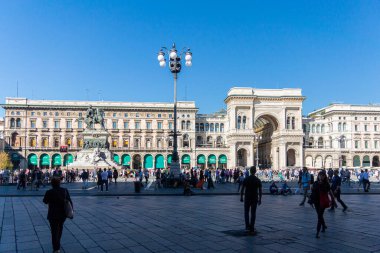 Antik İtalya 'nın Milano kentindeki Katedral Meydanı