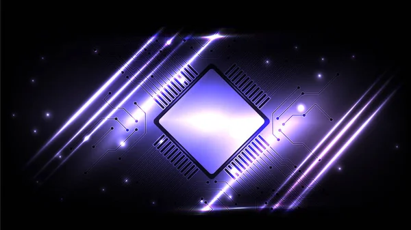 Abstrakt dator mikroprocessor kretskort bakgrund. — Stockfoto