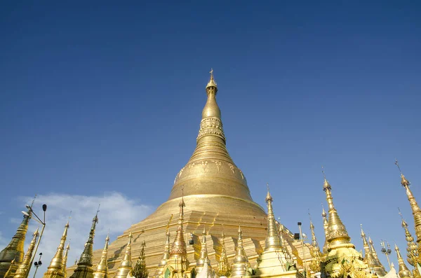 Shwedagon Pagoda Tapınağı, Golden Pagoda Yangon, Myanmar