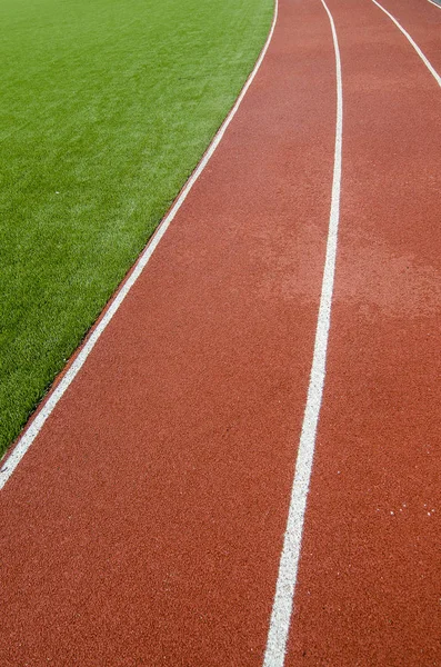 Pistas Borracha Pista Corrida Estádio Grama Artificial Imagens De Bancos De Imagens