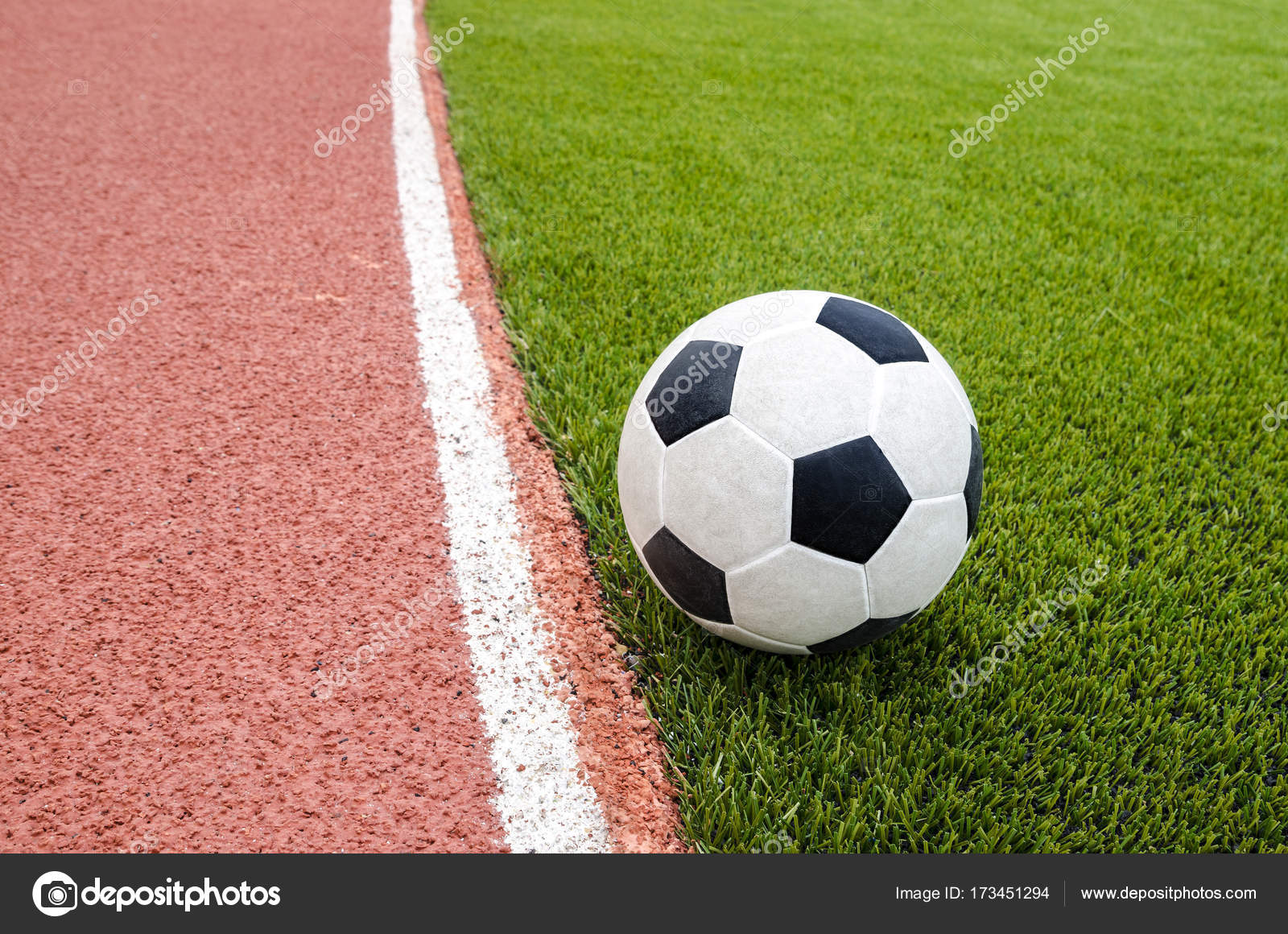 Football Artificial Grass Soccer Field Stadium — Stock Photo © tkroot