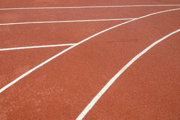 The running line track rubber lanes