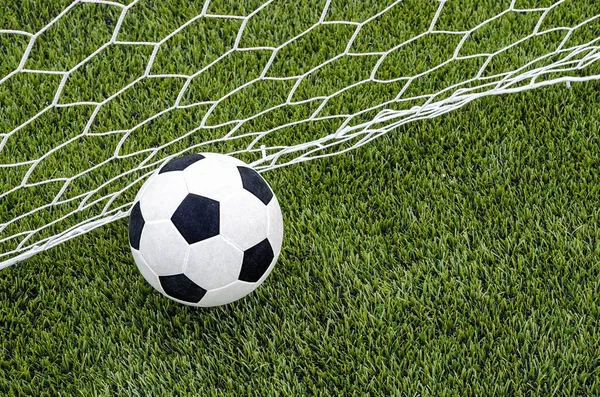 Soccer Football Net Artificial Green Grass Soccer Field Royalty Free Stock Images