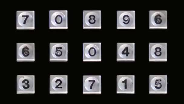 Telephone booth numbers — Stock Video