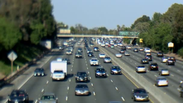 La verkeer tilt shift — Stockvideo