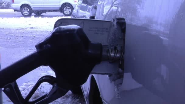 Gáz üzembe autó — Stock videók