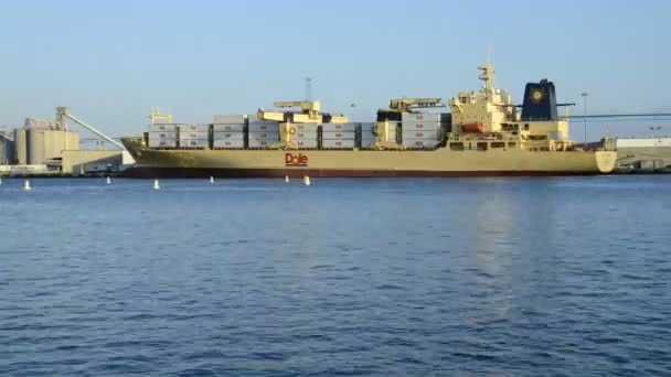 圣地亚哥的船码头 — 图库视频影像