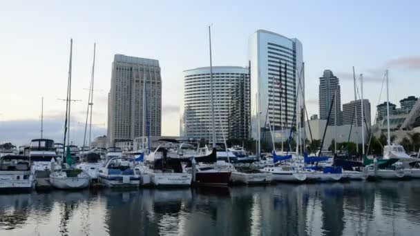 San diego haven timelapse — Stockvideo