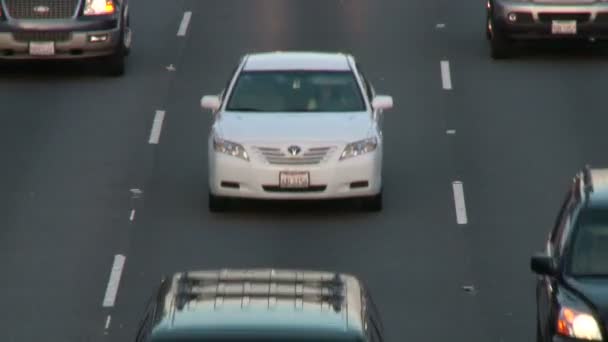 Cabeça em fechar la traffic timelapse — Vídeo de Stock