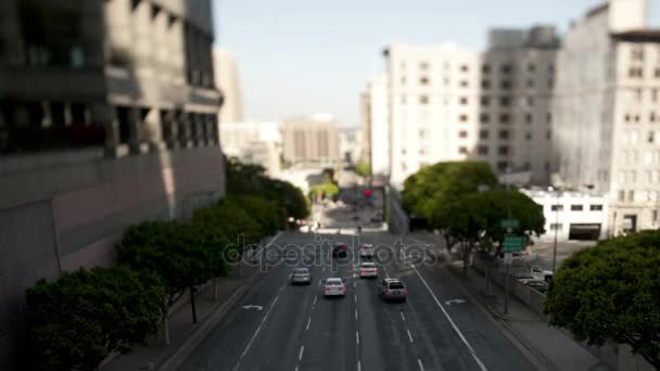 Los Angeles-i tilt shift forgalom — Stock videók
