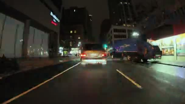 뉴욕 운전 pov timelapse — 비디오