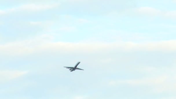 飞机起飞到天空在直流 — 图库视频影像