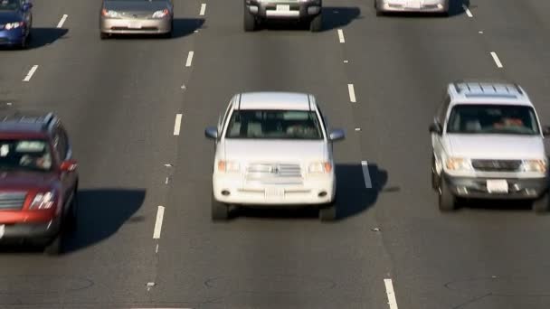 Cabeza en el lento viaje en coche — Vídeo de stock