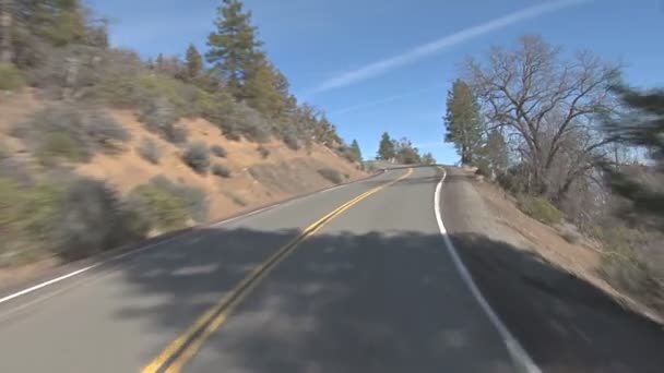 Driving up mountain pass — Stock Video