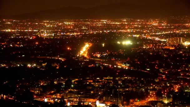 Overhead la lights view — Stock Video