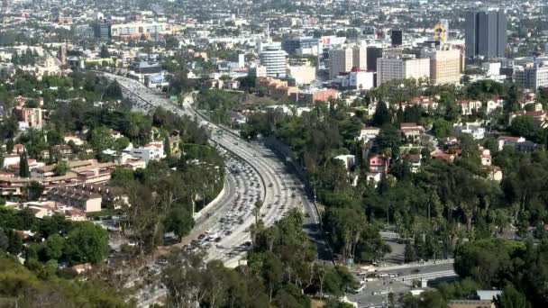 Blick auf kalifornische Stadtstraße — Stockvideo