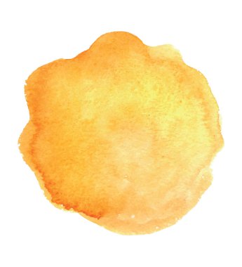 Sulu Boya tasarım hafif sarı daire