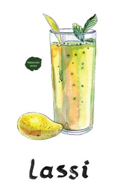 Tam mango ve suluboya mango lassi