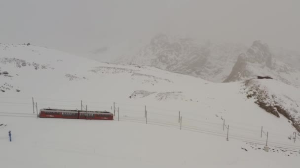 Drone Shooting Vista Superior Del Casco Antiguo Suiza — Vídeos de Stock