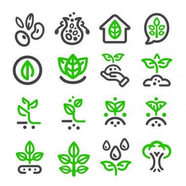 Bitki ince çizgi simgesi