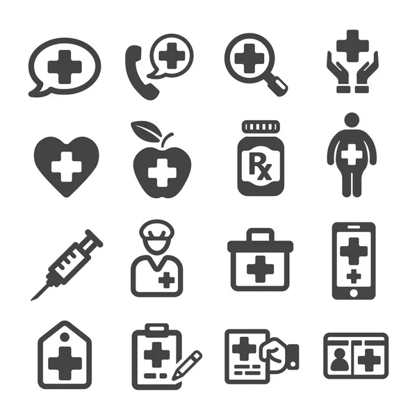 Salud, icono médico — Archivo Imágenes Vectoriales